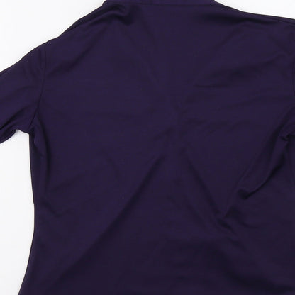 Simply Classic  Womens Purple   Basic Button-Up Size 12
