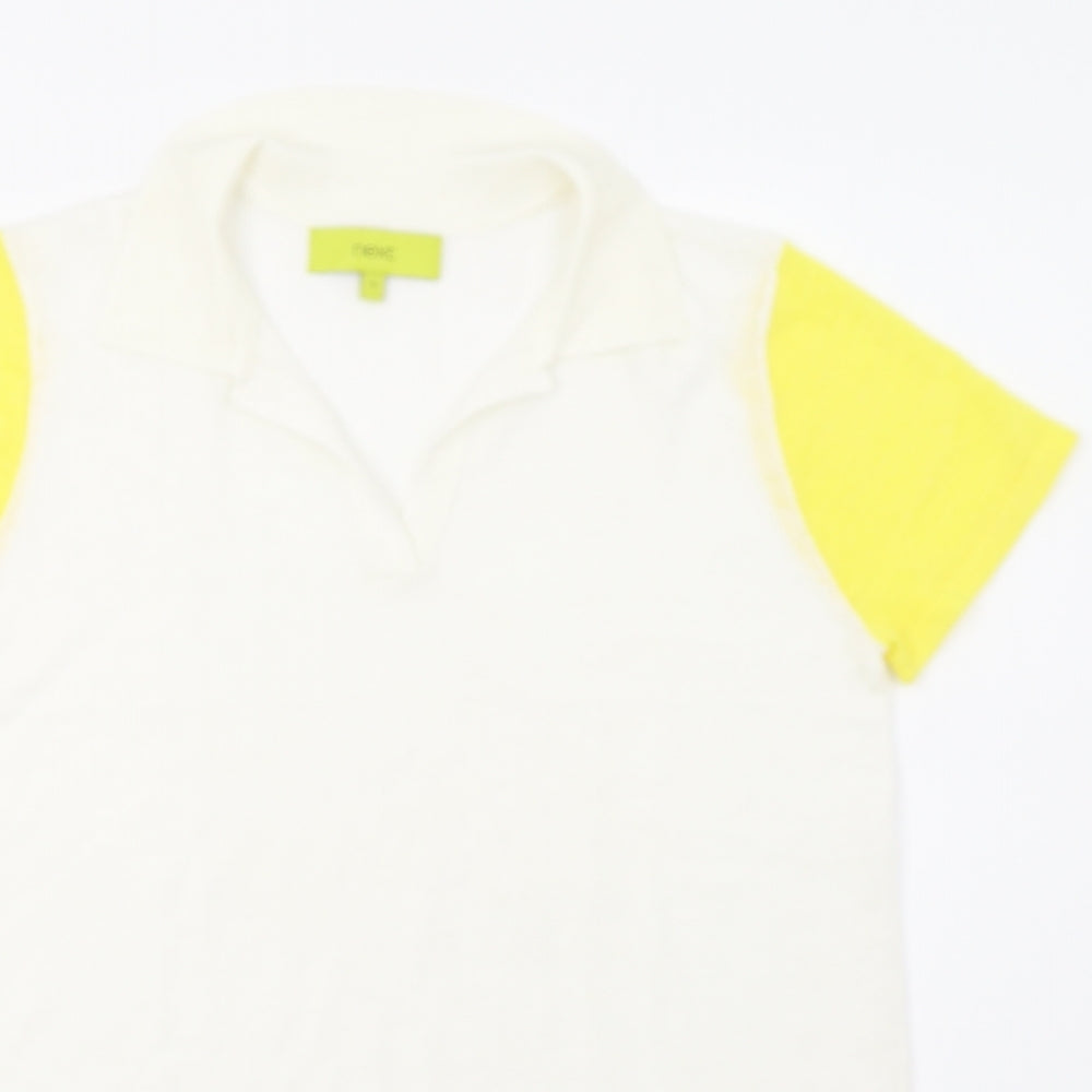 Womens UK Size 8 NEXT White Pullover Jumper