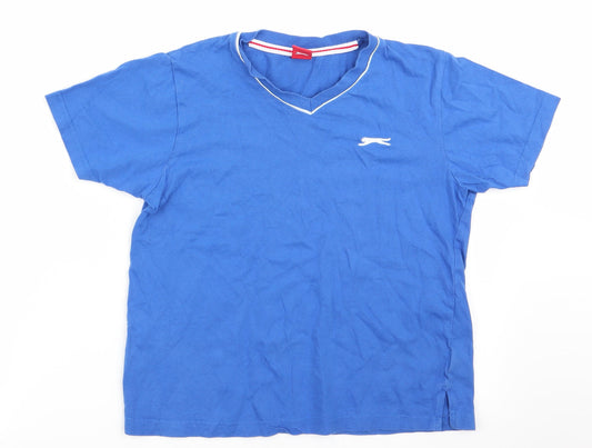Slazenger Boys Blue   Basic T-Shirt Size 7-8 Years