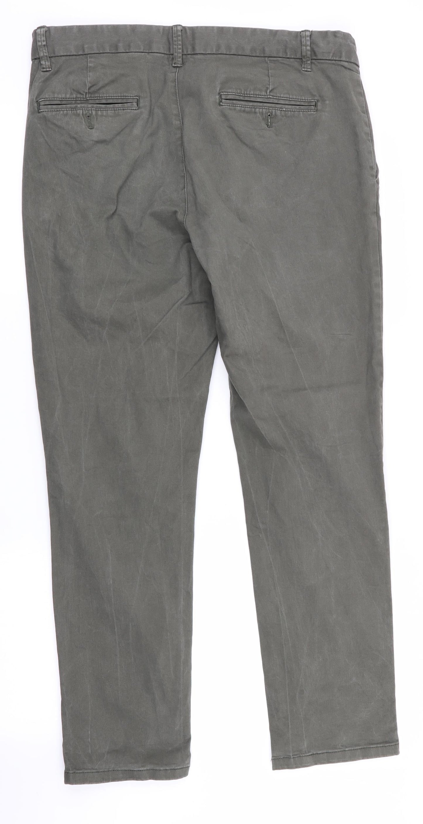 Burtons Menswear Womens Green   Straight Jeans Size 34 in L29 in