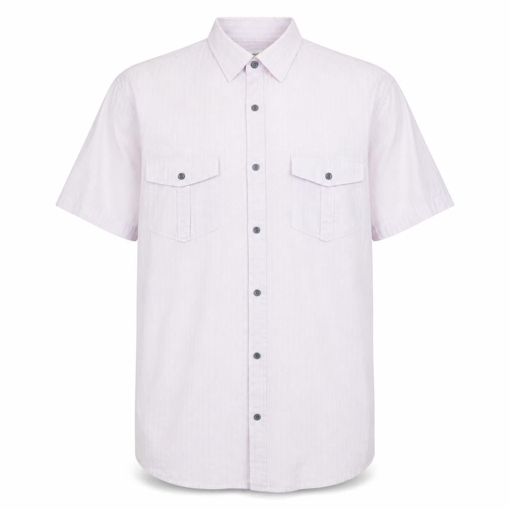 Mens UK Size M NEXT Pink  Button-Up Short Sleeve Casual Shirt