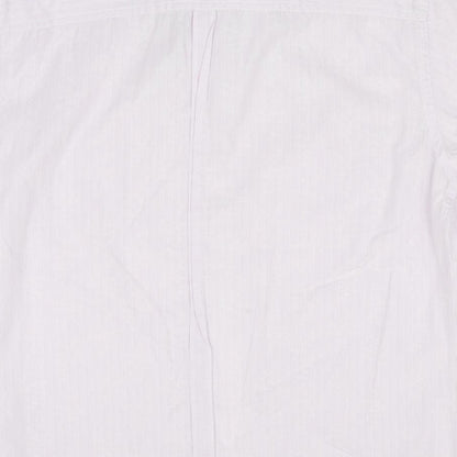 Mens UK Size M NEXT Pink  Button-Up Short Sleeve Casual Shirt