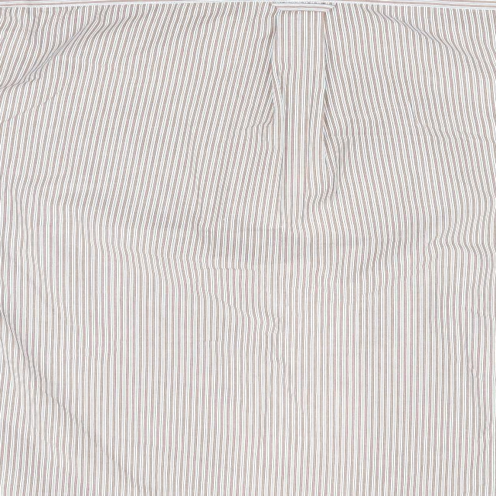Mens UK Size M marks and# Brown  Button-Up Long Sleeve Casual Shirt