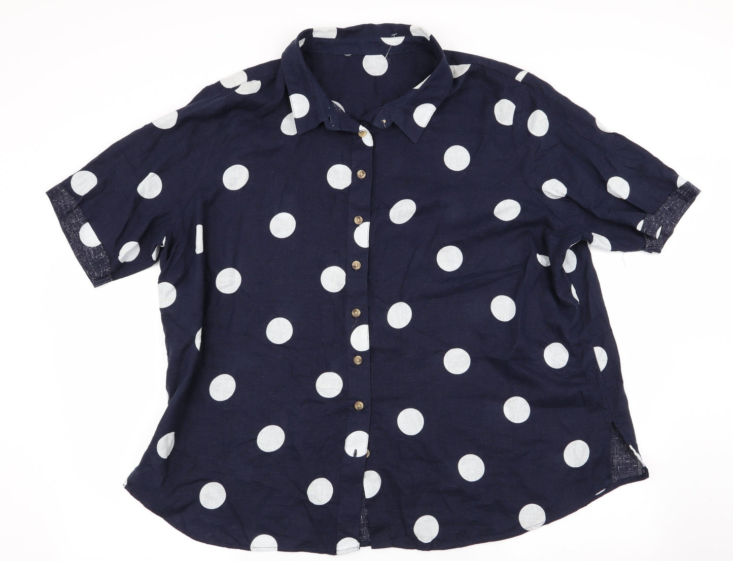 Womens UK Size  Preworn Blue Basic Blouse