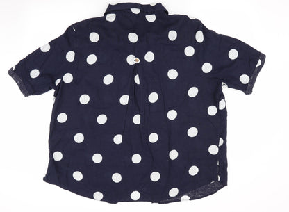 Womens UK Size  Preworn Blue Basic Blouse