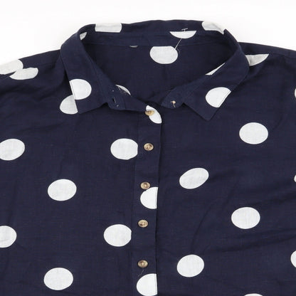 Womens UK Size  Preworn Blue Basic Blouse