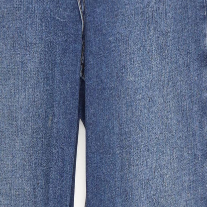 Mens UK Size 28 in Topshop Jamie Regular Fit Straight Blue Jeans
