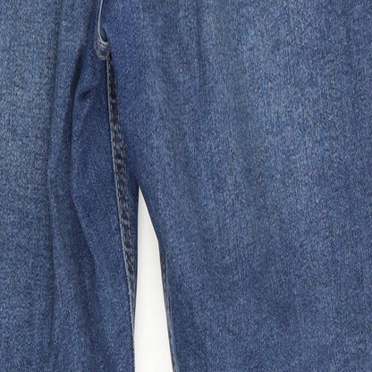 Mens UK Size 28 in Topshop Jamie Regular Fit Straight Blue Jeans