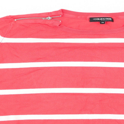 The Collection by Debenhams Womens Orange Striped  Pullover Jumper Size 20