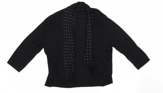 Womens UK Size  H&M Black Cardigan Jumper