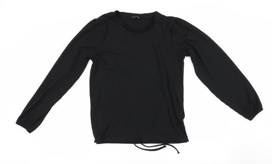 Peacocks Womens Black   Tunic Blouse Size 14