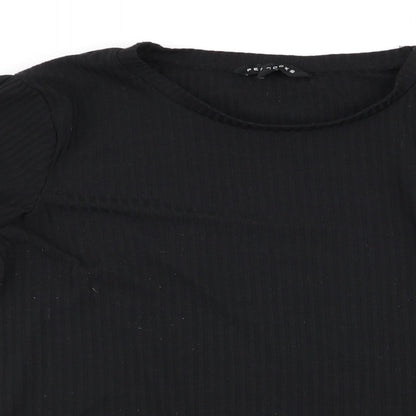 Peacocks Womens Black   Tunic Blouse Size 14