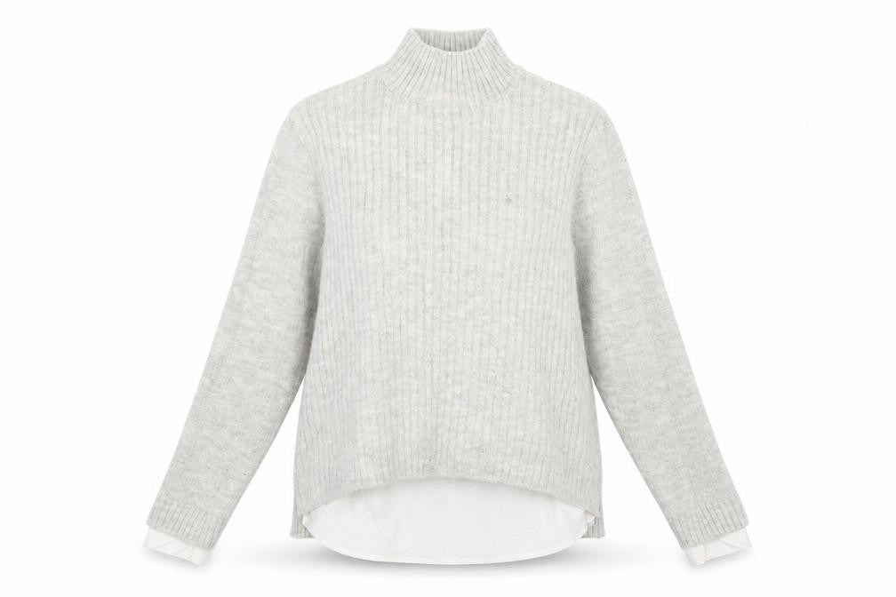 Womens UK Size 14 Papaya Grey Pullover Jumper