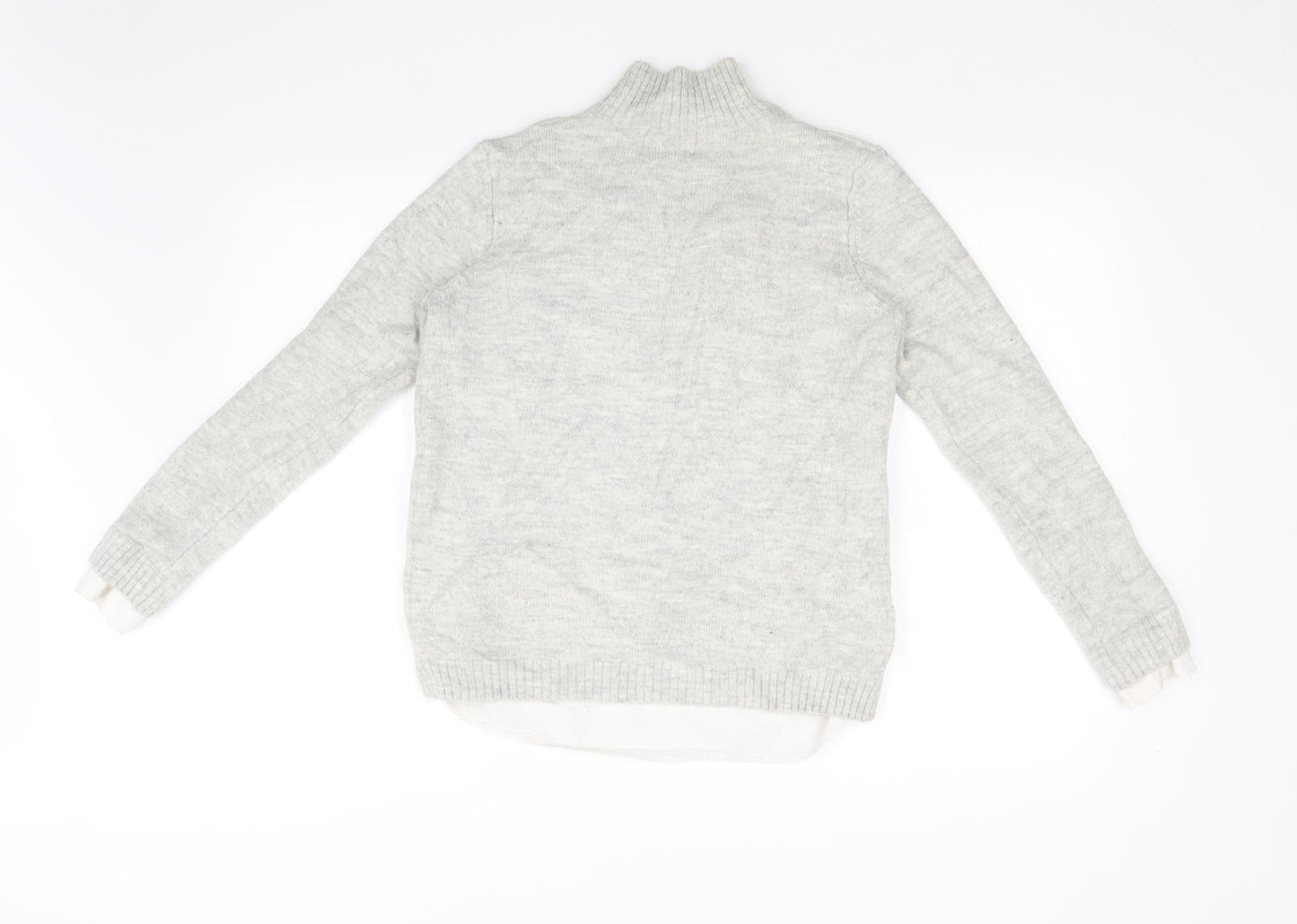 Womens UK Size 14 Papaya Grey Pullover Jumper
