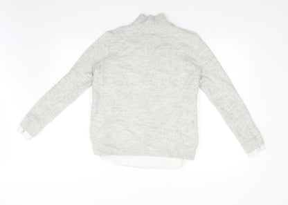 Womens UK Size 14 Papaya Grey Pullover Jumper