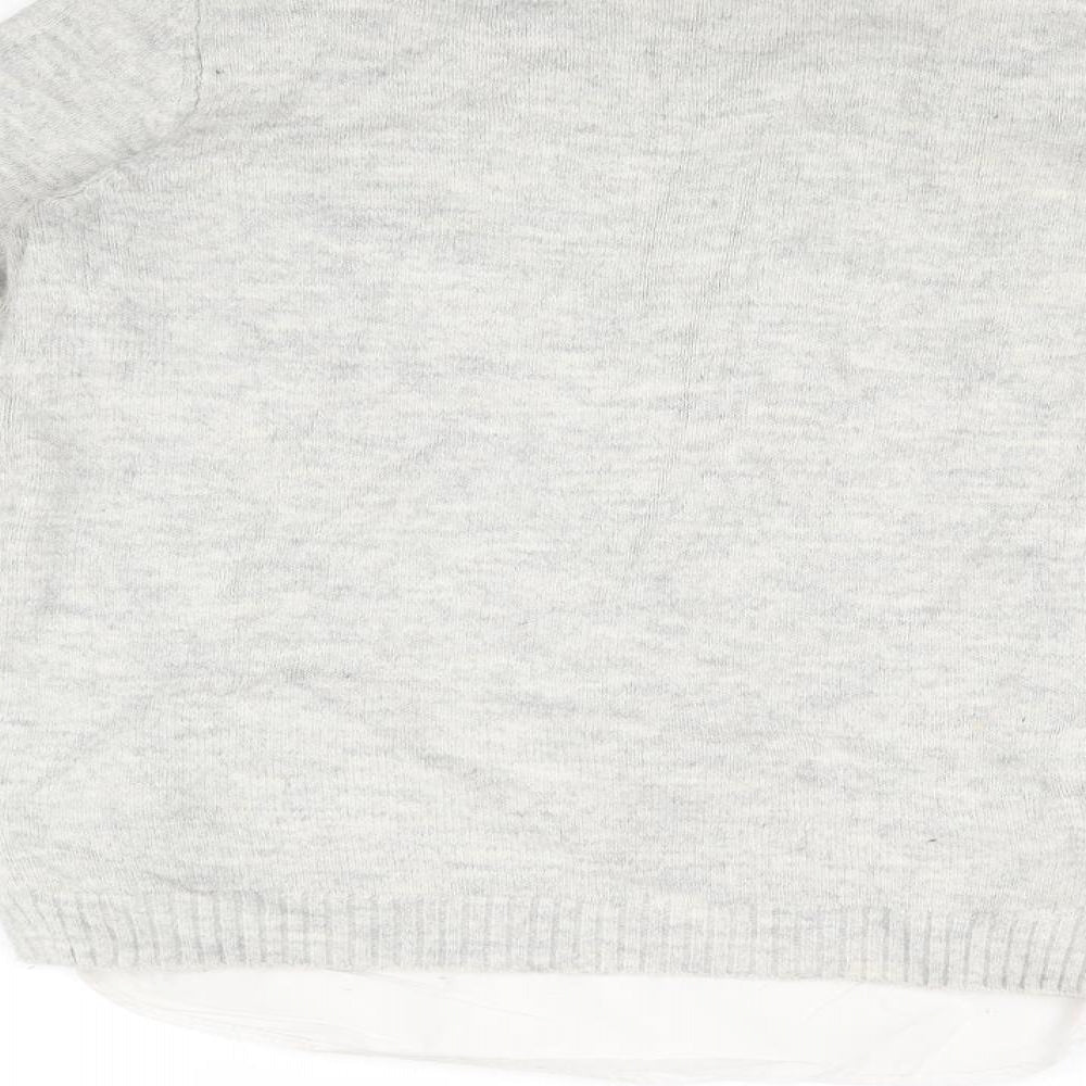 Womens UK Size 14 Papaya Grey Pullover Jumper