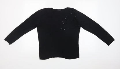 Womens UK Size  SKY DESIGNS Black Basic T-Shirt