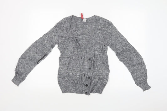Womens UK Size 8 H&M Grey Cardigan Jumper