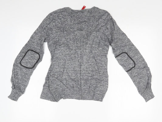 Womens UK Size 8 H&M Grey Cardigan Jumper