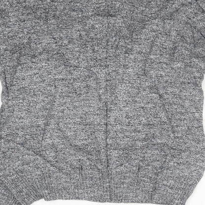 Womens UK Size 8 H&M Grey Cardigan Jumper