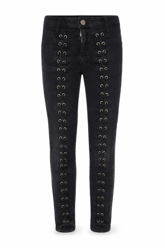 Womens UK Size 8 River Island Regular Fit Skinny Black Jeans