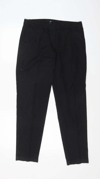 Womens UK Size 31 in H&M Regular Fit  Black Trousers