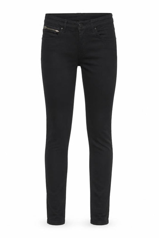 Womens UK Size 28 in NEVER DENIM Regular Fit Skinny Black Jeans