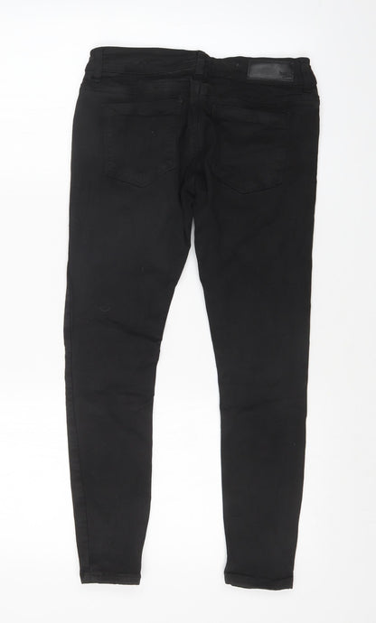 NEVER DENIM Womens Black   Skinny Jeans Size 28 in L23 in
