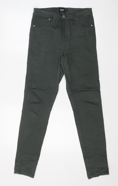 157 Womens Green   Skinny Jeans Size M L29 in