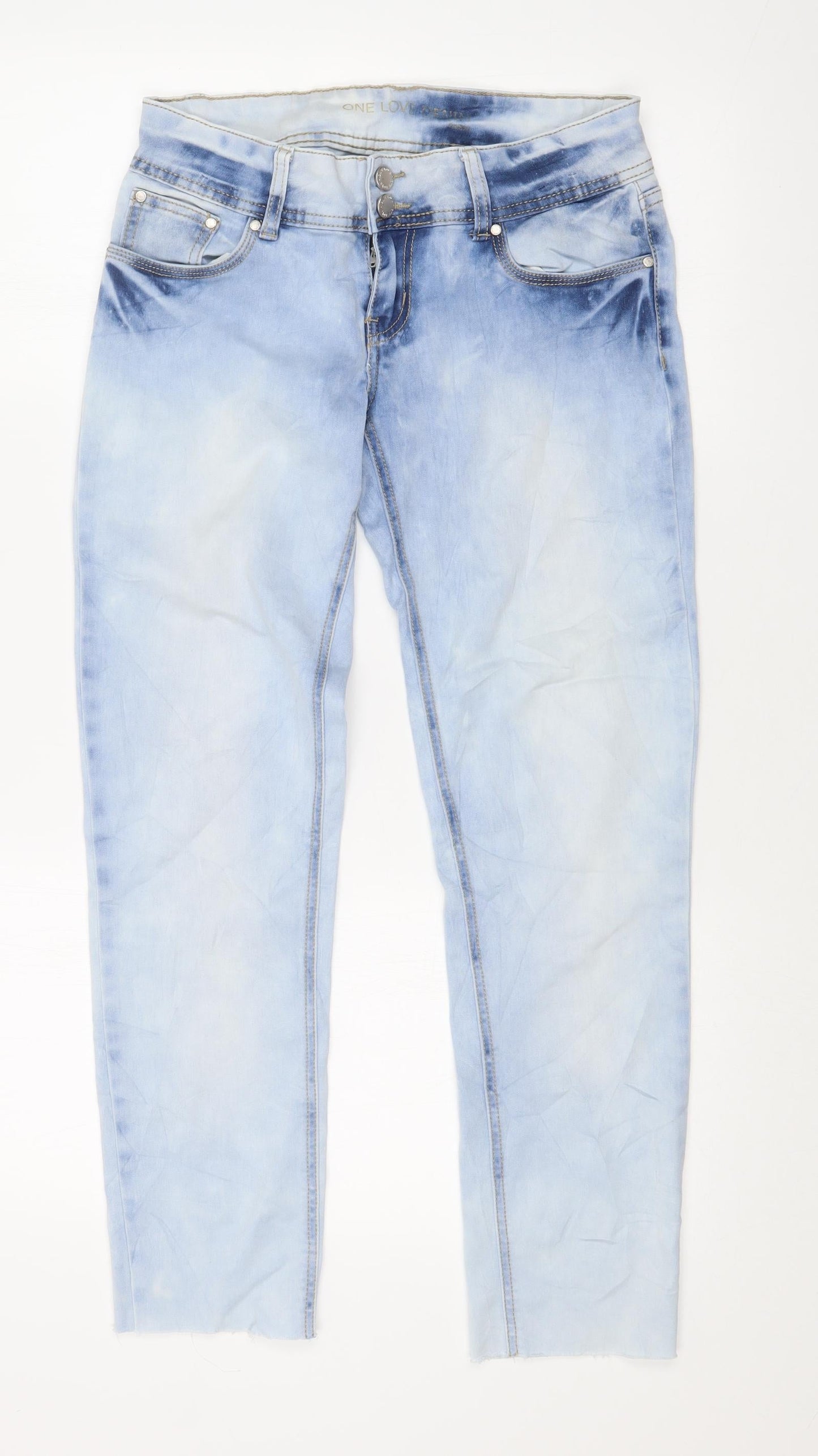 ONE LOVE DENIM Womens Blue   Skinny Jeans Size 28 in L26 in