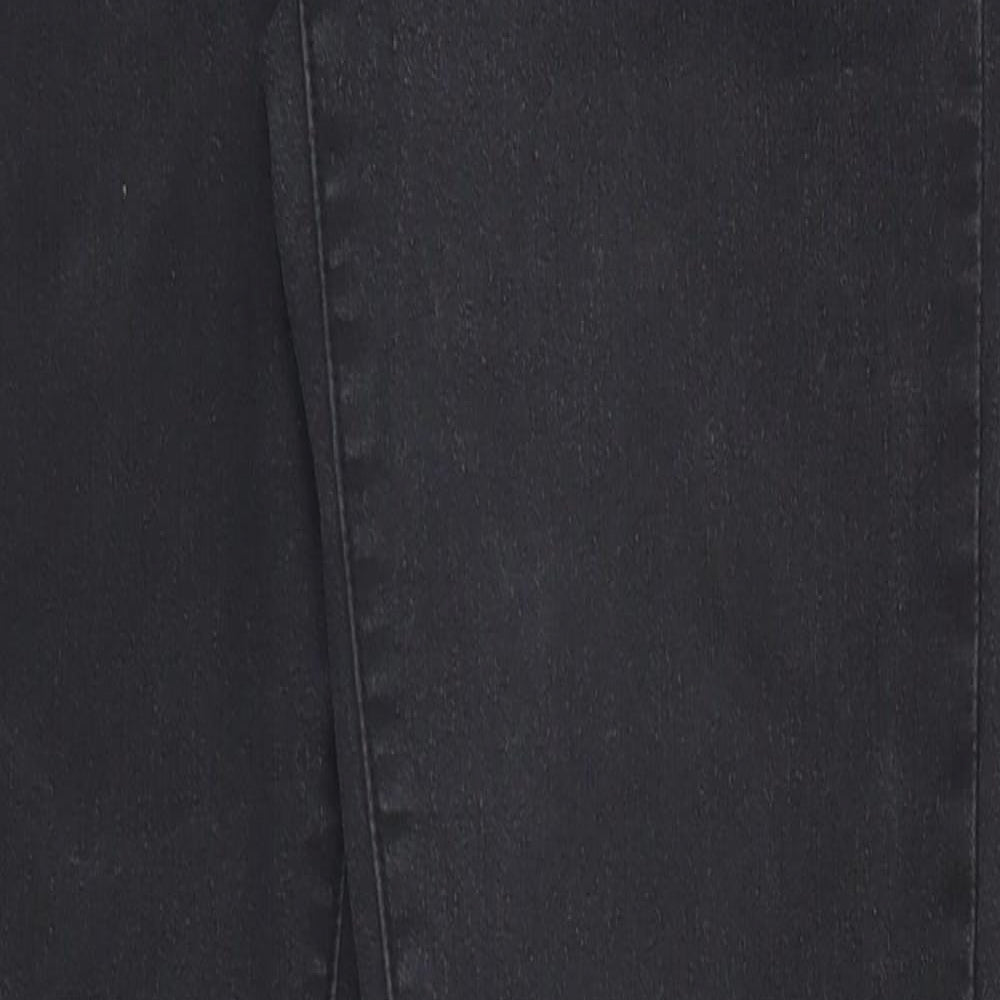 Denim & Co. Womens Black   Straight Jeans Size 10 L28 in