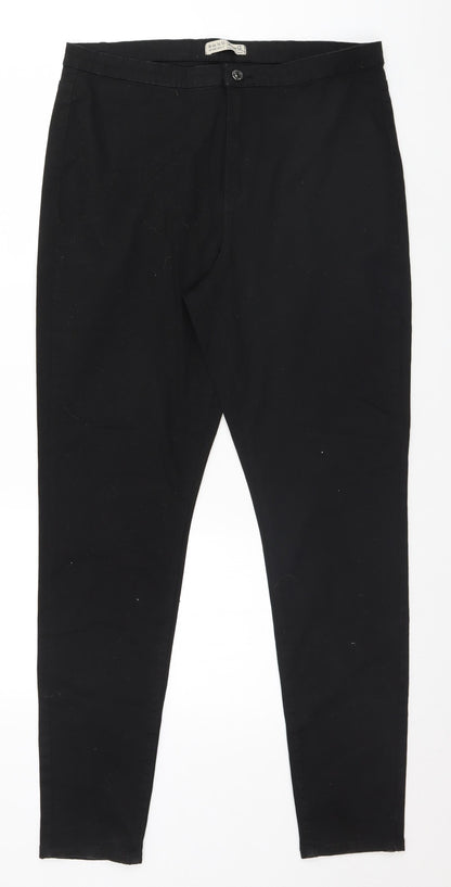 Denim & Co. Womens Black   Trousers  Size 18 L30 in