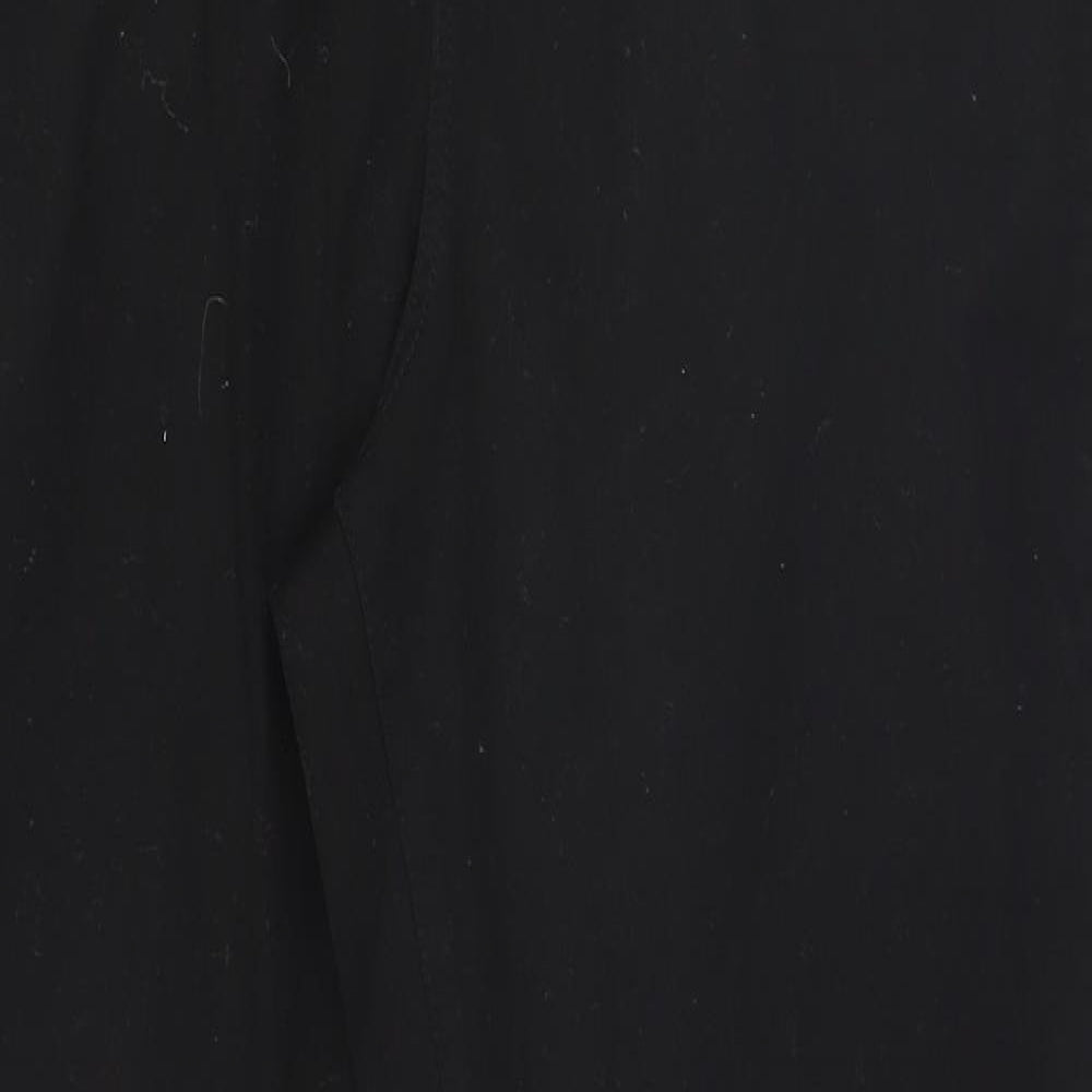 Denim & Co. Womens Black   Trousers  Size 18 L30 in