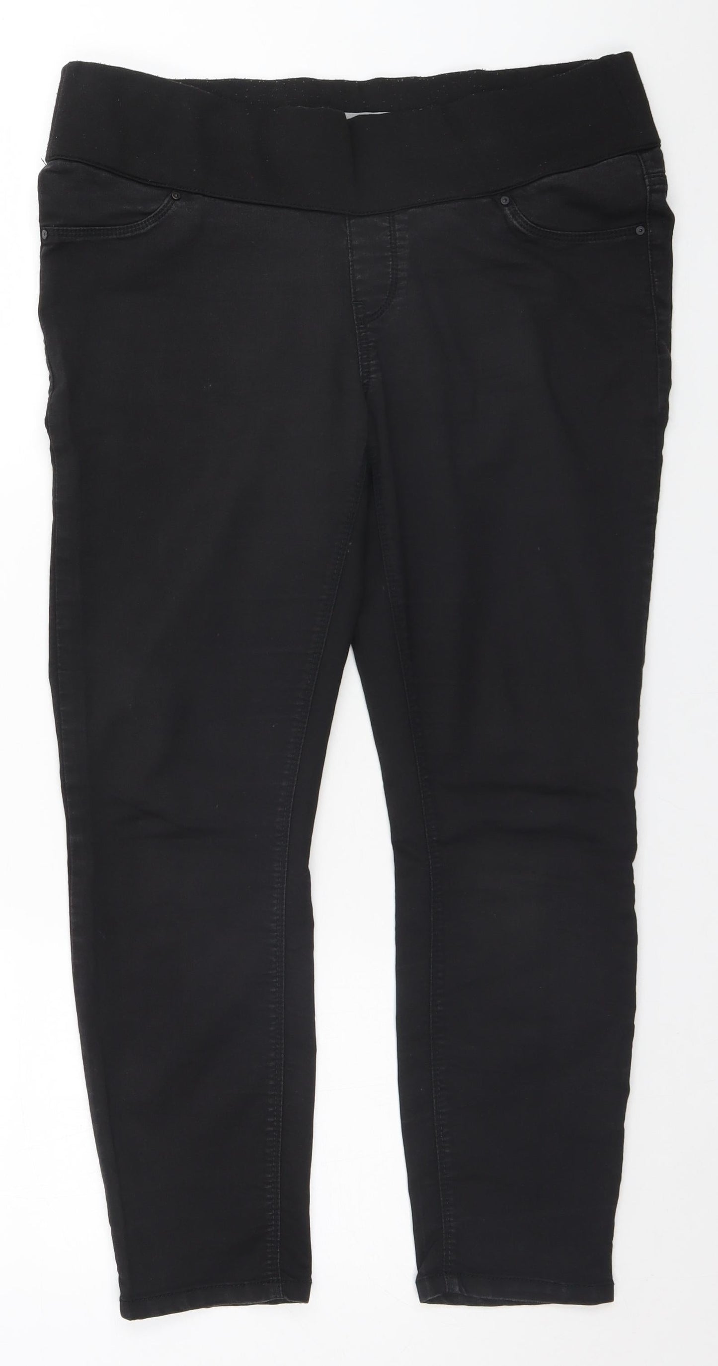 New Look Womens Black   Trousers  Size 14 L24 in