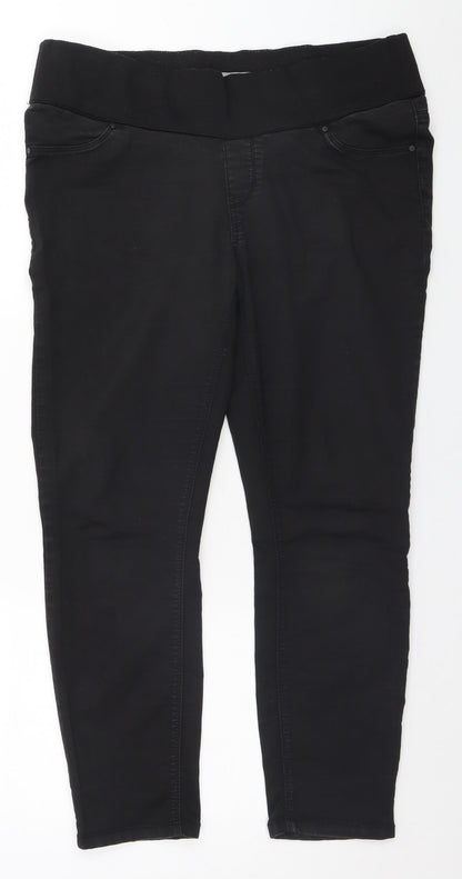 New Look Womens Black   Trousers  Size 14 L24 in