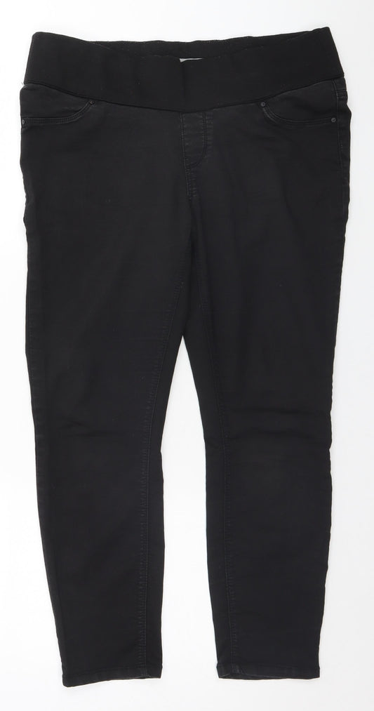 New Look Womens Black   Trousers  Size 14 L24 in