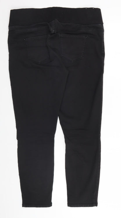 New Look Womens Black   Trousers  Size 14 L24 in