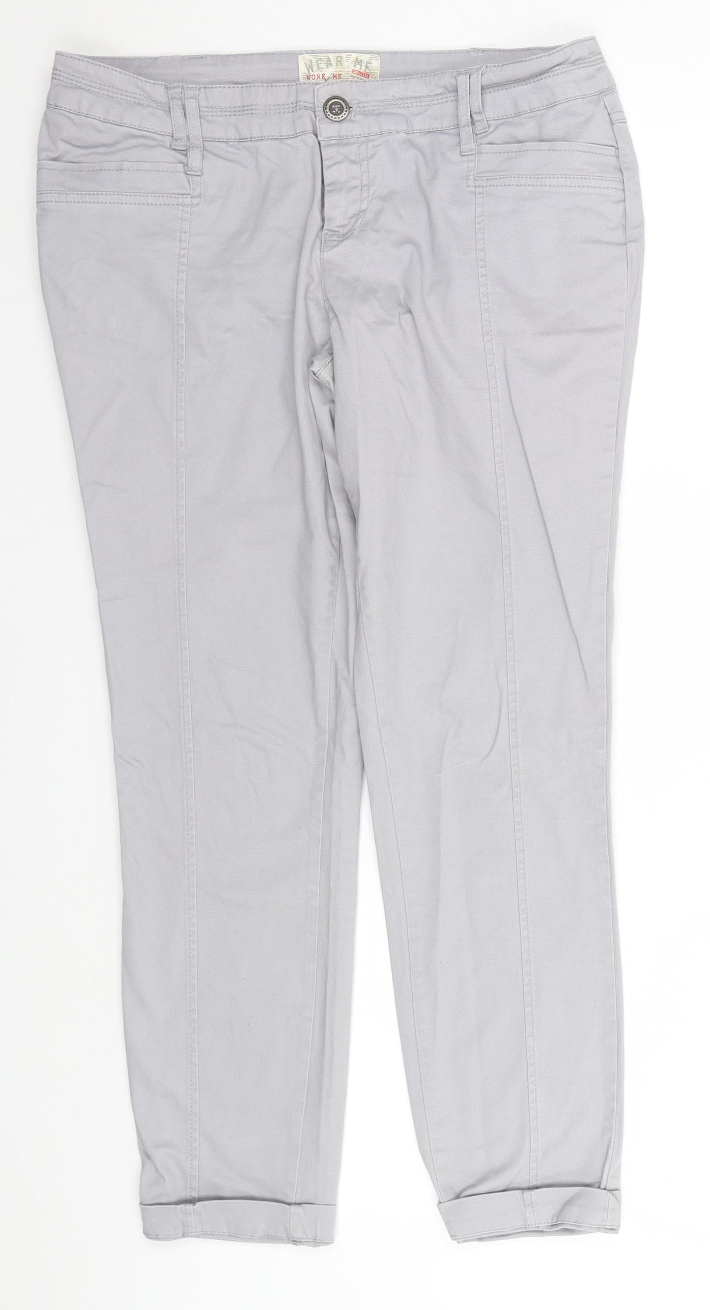 Womens UK Size  Preworn   Grey Trousers