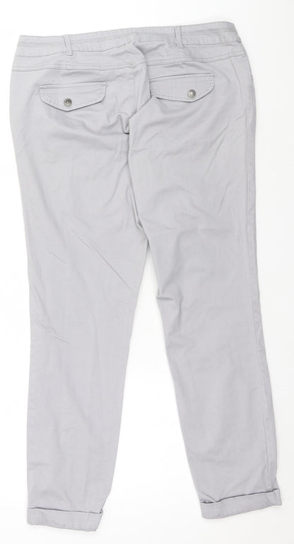 Womens UK Size  Preworn   Grey Trousers