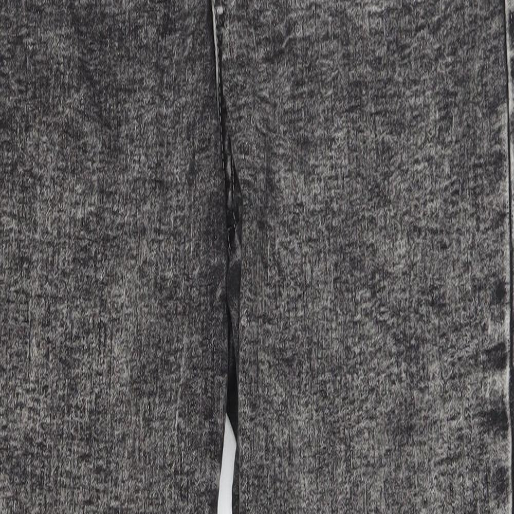 Denim & Co. Womens Grey   Straight Jeans Size 12 L28 in