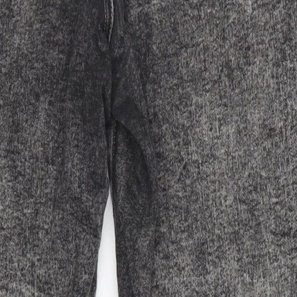 Denim & Co. Womens Grey   Straight Jeans Size 12 L28 in