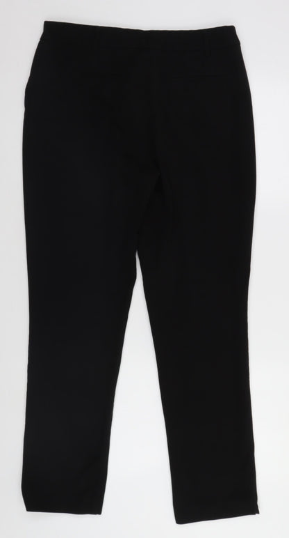 Womens UK Size 12 Papaya Regular Fit  Black Trousers
