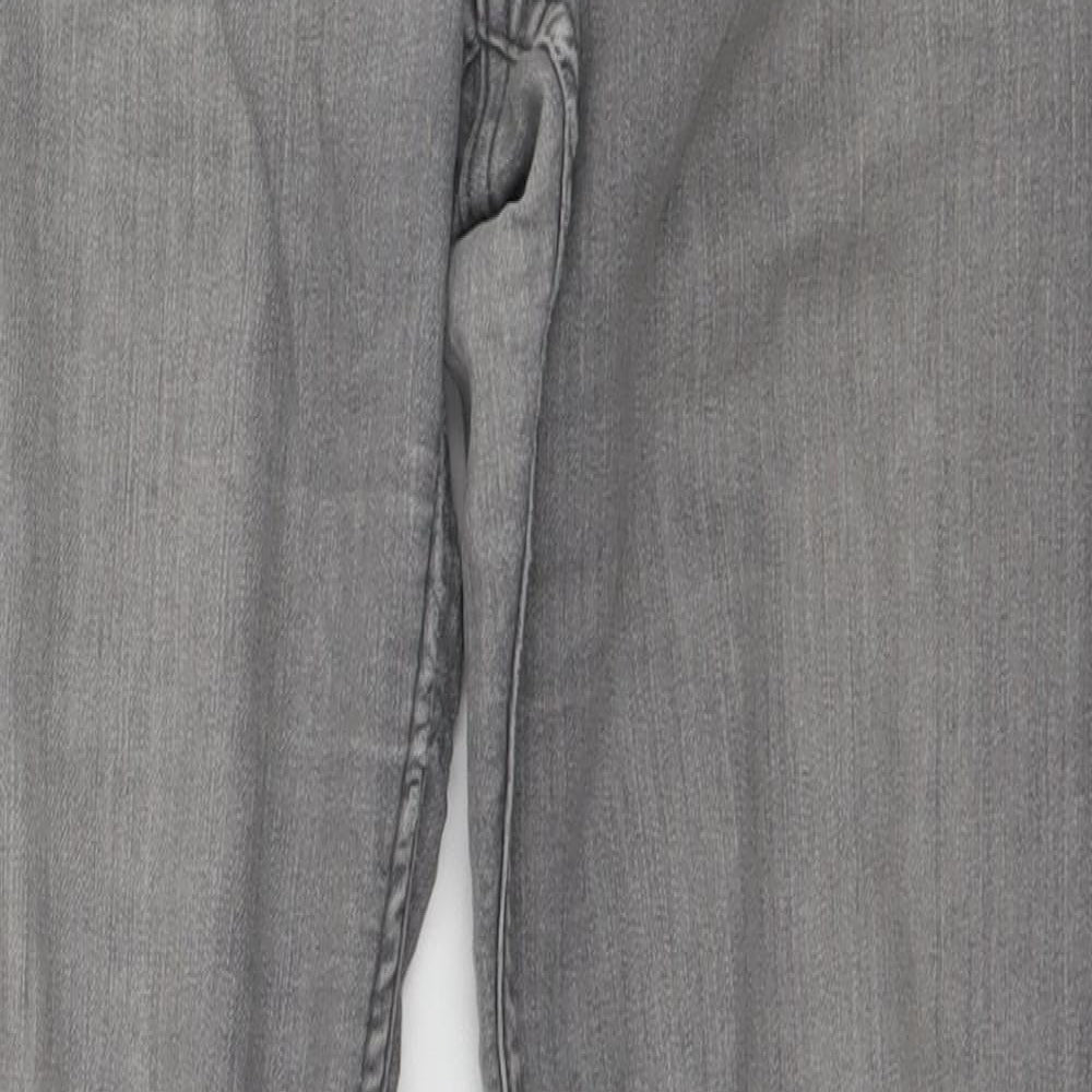 Womens UK Size 8 H&M Regular Fit Straight Grey Jeans