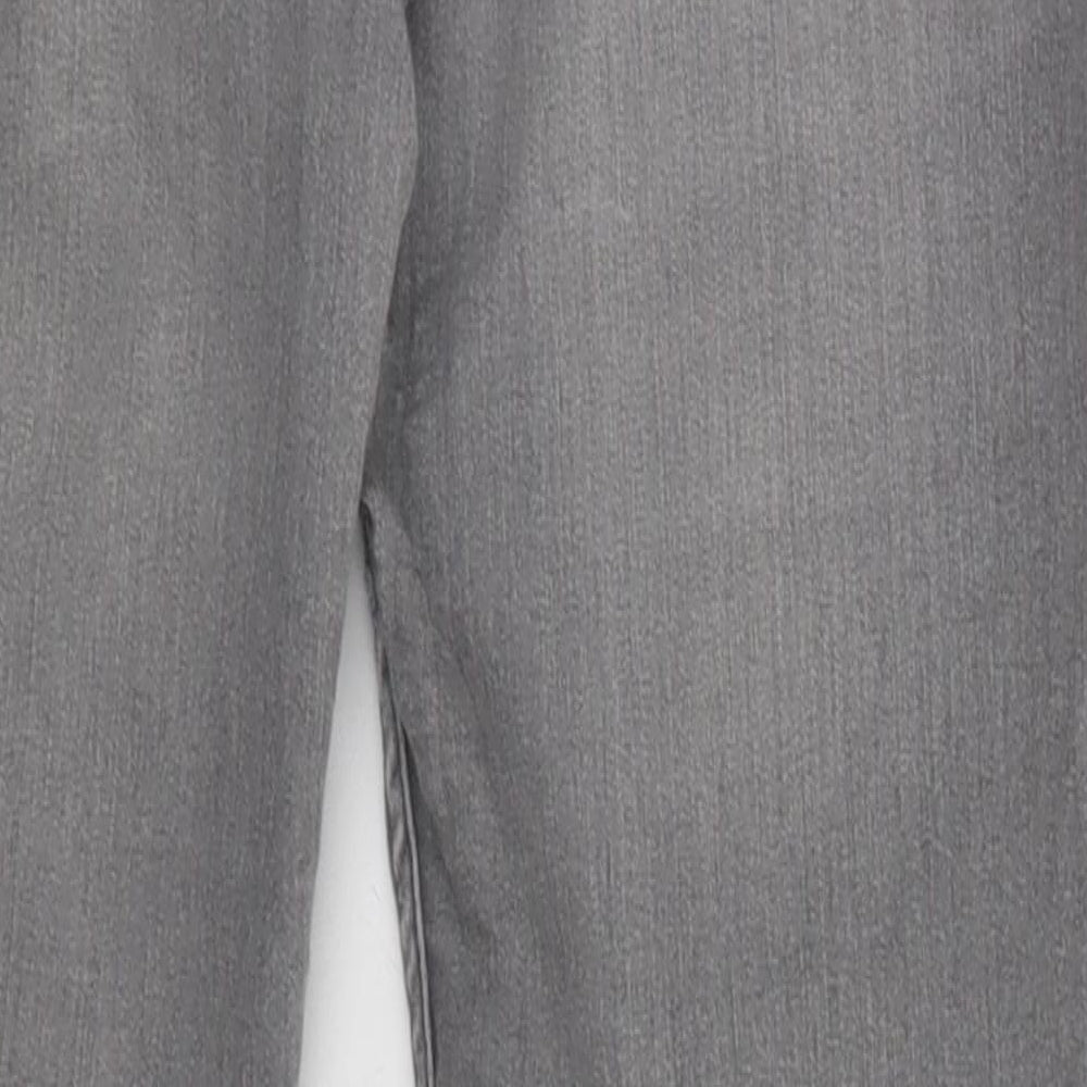 Womens UK Size 8 H&M Regular Fit Straight Grey Jeans