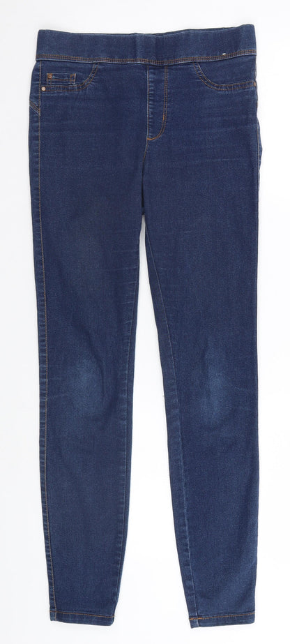 Denim & Co. Womens Blue   Straight Jeans Size 10 L27 in