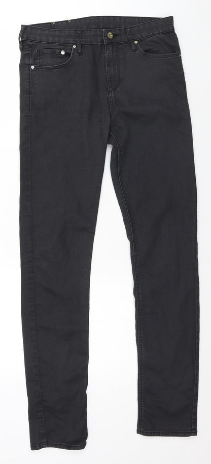Womens UK Size  H&M  Straight Black Jeans