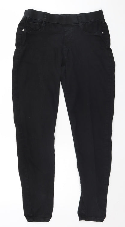 Womens UK Size 10 Eden Regular Fit Skinny Black Jeans