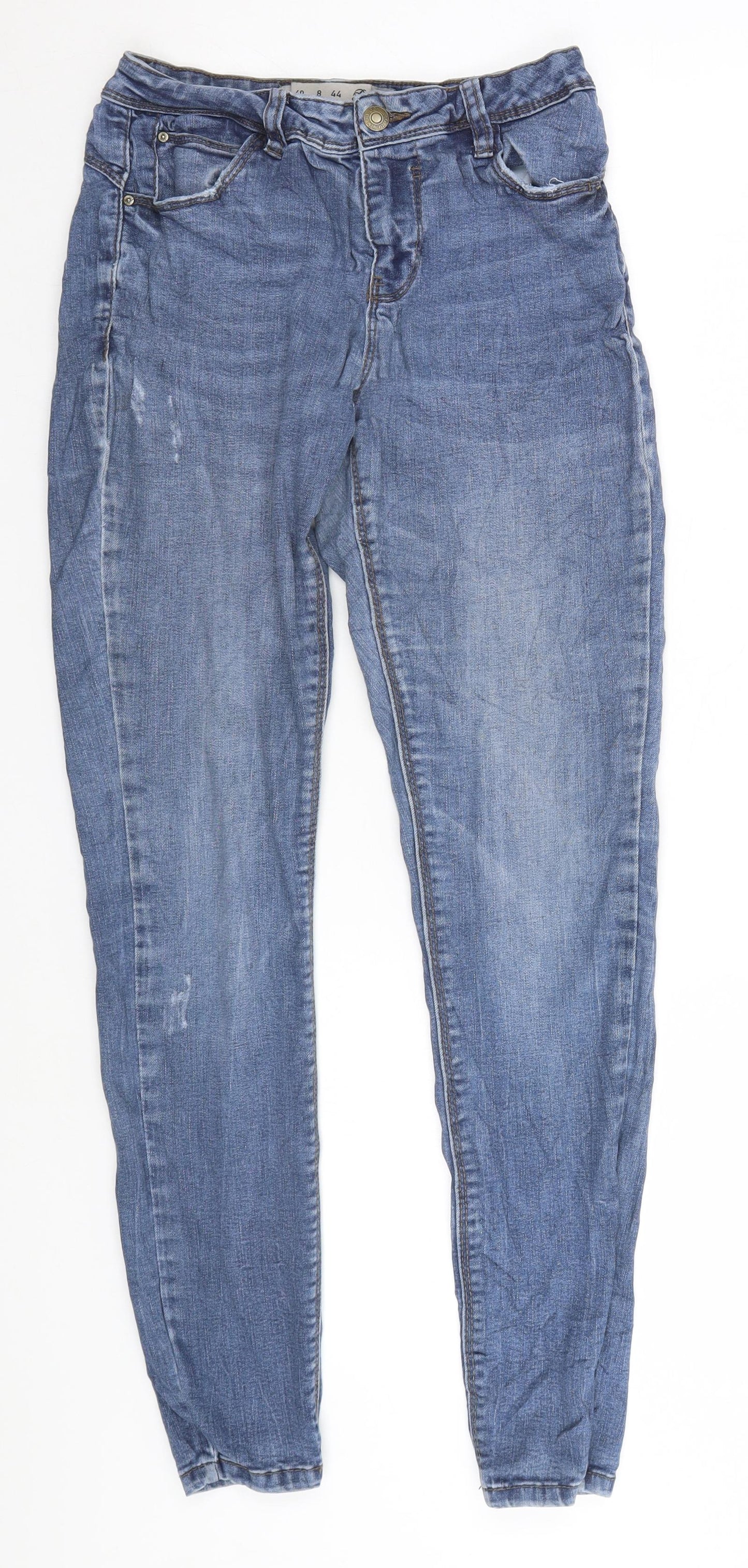 Denim & Co. Womens Blue   Straight Jeans Size 12 L27 in