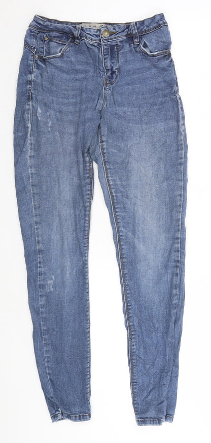 Denim & Co. Womens Blue   Straight Jeans Size 12 L27 in