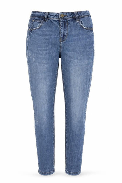 Womens UK Size 12 Denim & Co. Regular Fit Straight Blue Jeans